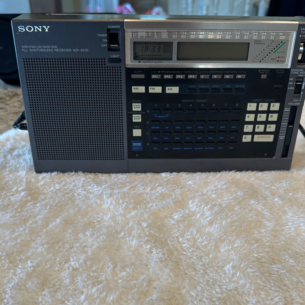 Sony iCF -2010 receiver.  Collector item